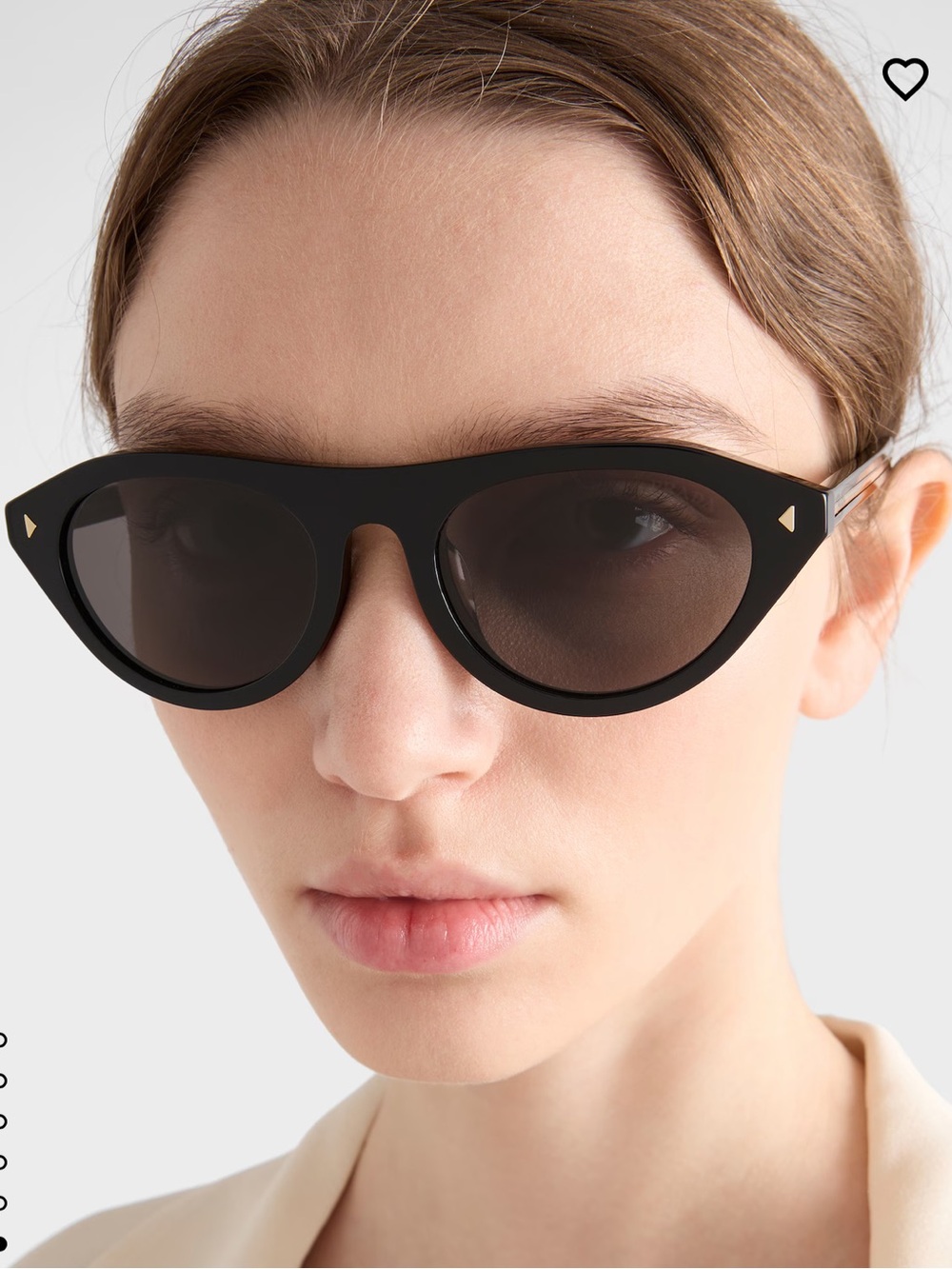 Prada PR B15sf cat eye aviator sunglasses